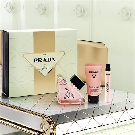 prada perfume gift bag|Prada paradoxe gift set boots.